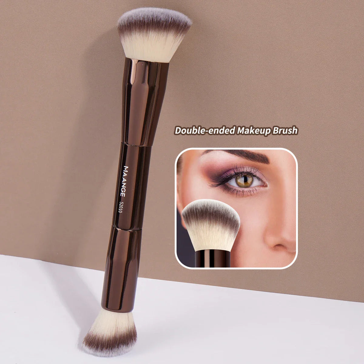 MAANGE Professional Makeup Brush Set Double Head Foundation Powder Concealer Blush Makeup Brush Soft Fiber Hair Cosmetic Beauty