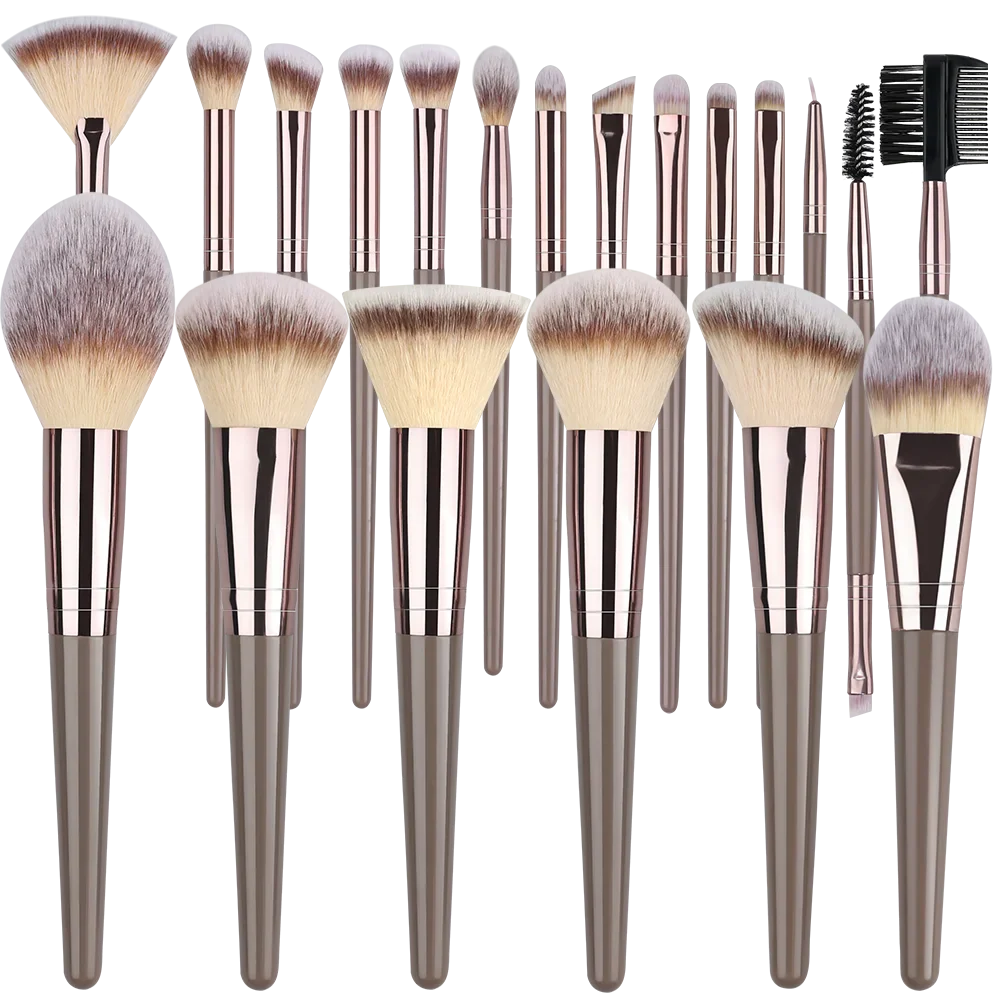 10-20PCS Makeup Brush Set Foundation Concealer Powder Eyeshadow Blush Brush Kabuki Blending Cosmetic Beauty Tool for Face